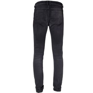 Diesel Sleenker vernietigde versterkte denim zwarte skinny jeans