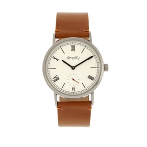 Vereenvoudig het 5100 horloge met leren band