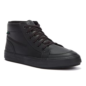 Kickers Tovni Hi Leer Heren Zwart Schoenen