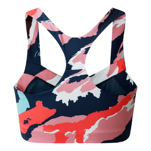 Dare 2B Dames/Dames Marble Swirl Sportbeha (Lichtroze/Wit/Navy)