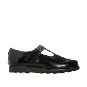 Kickers Junior Fragma T-Bar lakschoenen voor meisjes, zwart