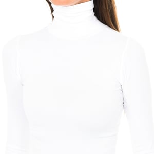 Nevada t-shirt met lange mouwen, hoge hals en elastische stof 210277 vrouw