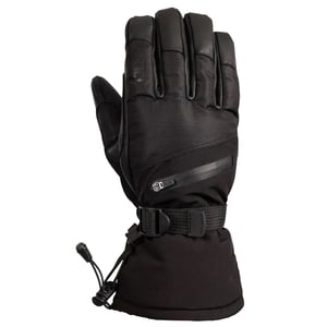 Trespass Volwassen unisex Edonia DLX lederen skihandschoenen (Zwart)