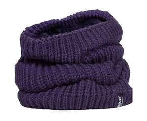 Dames Winter Fleece Gevoerde Thermische Nekwarmer - Paars