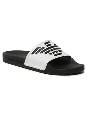 Emporio Armani herenslippers met adelaarsmotief