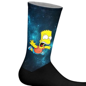 Lange uniseks sokken met elastische print