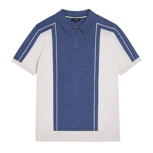 Ted Baker Jesty Heren Blauw Wollen Poloshirt