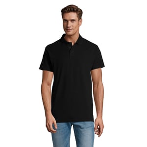 SOLS Heren Lente II Poloshirt (Zwart)