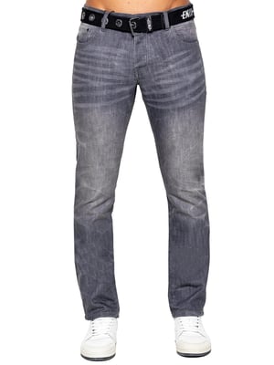 Enzo Denim Rechte Jeans Heren - Grijs