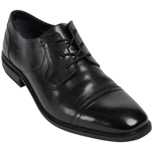 Pod Savage Leer/Textiel Heren Zwart Veterschoenen