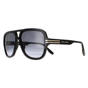 Marc Jacobs Aviator Mannen Zwart donkergrijze gradiënt Marc 637/s