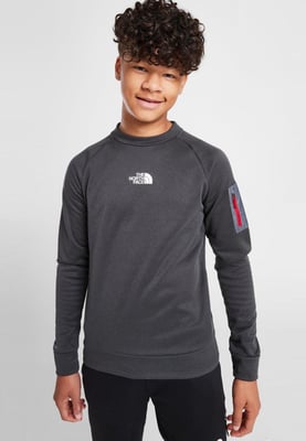 The North Face Mittellegi Junior Jongens Crew Sweatshirt in Donkergrijs