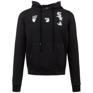 Gebroken witte X MLB Chicago White Sox slim-fit zwarte hoodie