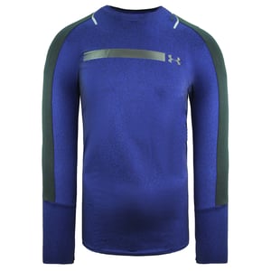 Under Armour HeatGear Fitted Top Lange Mouw Navy Heren Training Top 1306386 574