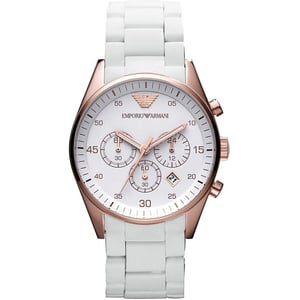 Emporio Armani AR5919 Horloge Sportivo voor heren Wit