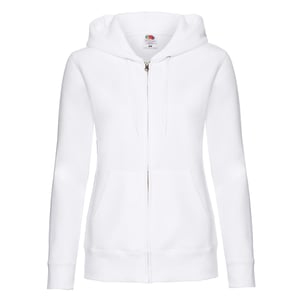 Fruit of the Loom Dames/Dames Premium Sweat Hoodie (Wit)