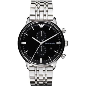 Emporio Armani AR0389 Chronograaf Zilveren Horloge