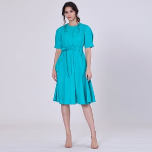 A-lijn katoenen blouse-jurk