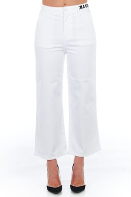 Frankie Morello Women's Wbrilliantwhite Jeans & Pant