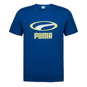Puma XTG Graphic Heren Tee Casual Merk-T-shirt Blauw Top 595663 73