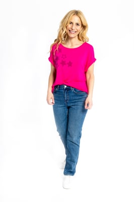Sterrensprong T-shirt met korte mouwen - Roze