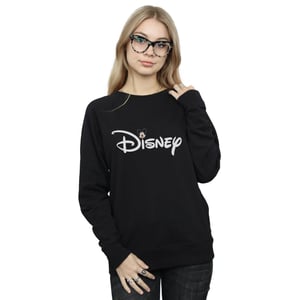 Disney Dames/Dames Mickey Mouse Logo Head Sweatshirt (Zwart)