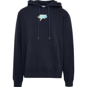 Jersey de corte slim Marineblauer Kapuzen Degrade Thunder de Off-White