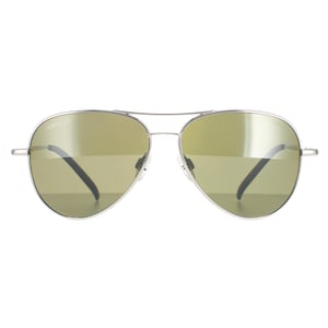 Serengeti zonnebril Carrara kleine SS016001 glanzend zilver gepolariseerd groen 555 nm