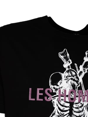 Les Hommes T-Shirt Skeleton Mannen zwart