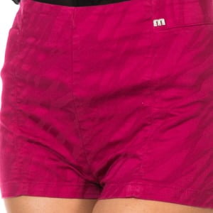 Korte broek met hoge taille en metallic logo 70DBC0220 dames