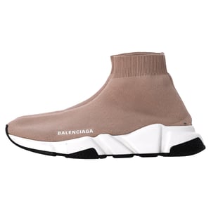 Balenciaga Speed Sneakers in Beige Polyester