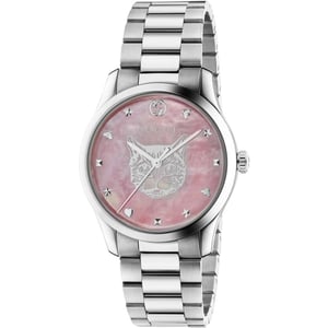Gucci YA1264166 G-Timeless Roze Parelmoer Wijzerplaat Unisex horloge