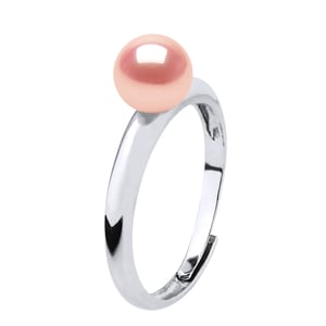 Rush Ring Verstelbare zoetwaterparels Round 6-7 mm Rose 925
