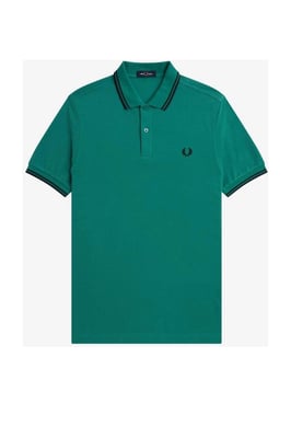 Fred Perry regular fit polo met logo groen