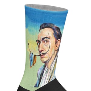 Lange uniseks sokken met elastische print