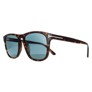 Tom Ford Vierkant Mannen Donker Havana Blauw FT0930 Gerard