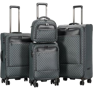 Grijze uitbreidbare reisbagage Sterke softshell-koffers