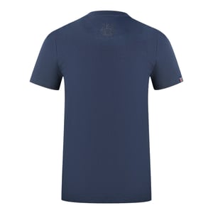 Aquascutum London Brand Logo Navy Blue T-Shirt