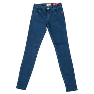 Lange denim broek met skinny afgeknipte zomen 10DB50154 vrouw