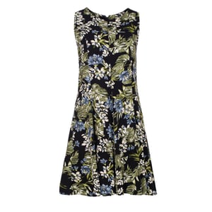 Olijf Bloemen Cloche Jurk