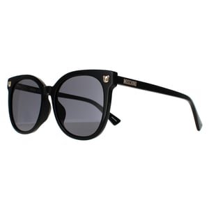 Moschino Vierkante Unisex Zwarte Grijze Zonnebril