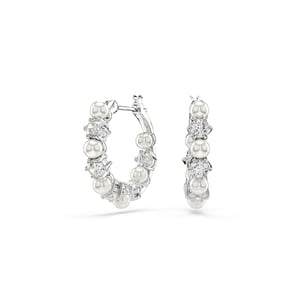 Swarovski 'Matrix Pearl' Dames Oorbellen van Basismetalen - Zilver 5709256