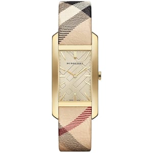 Burberry BU9509 20mm Pioneer Gouden Wijzerplaat Dames Horloge
