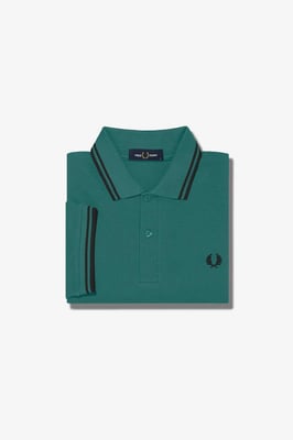 Fred Perry regular fit polo met logo groen