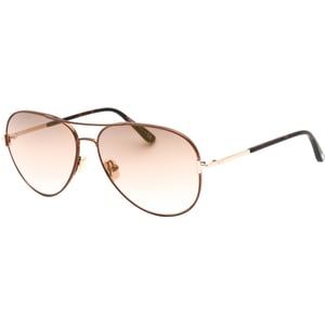 Tom Ford FT0823 Clark 48G donkerbruine zonnebril