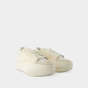 Sneakers Lux Bball Laag - Y-3 - Leer - Wit