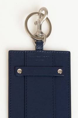 Trussardi Blue Leather Men's Keychain