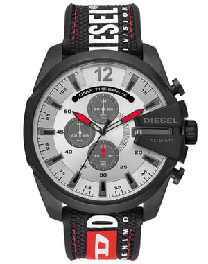 Diesel Mega Chief herenhorloge Zwart DZ4512