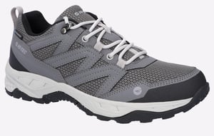 Hi-Tec Saunter WP Polyester Mesh Heren Grijze Wandelschoenen