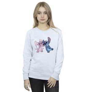 Disney Dames/Dames Lilo & Stitch Kisses Sweatshirt (Sportgrijs)